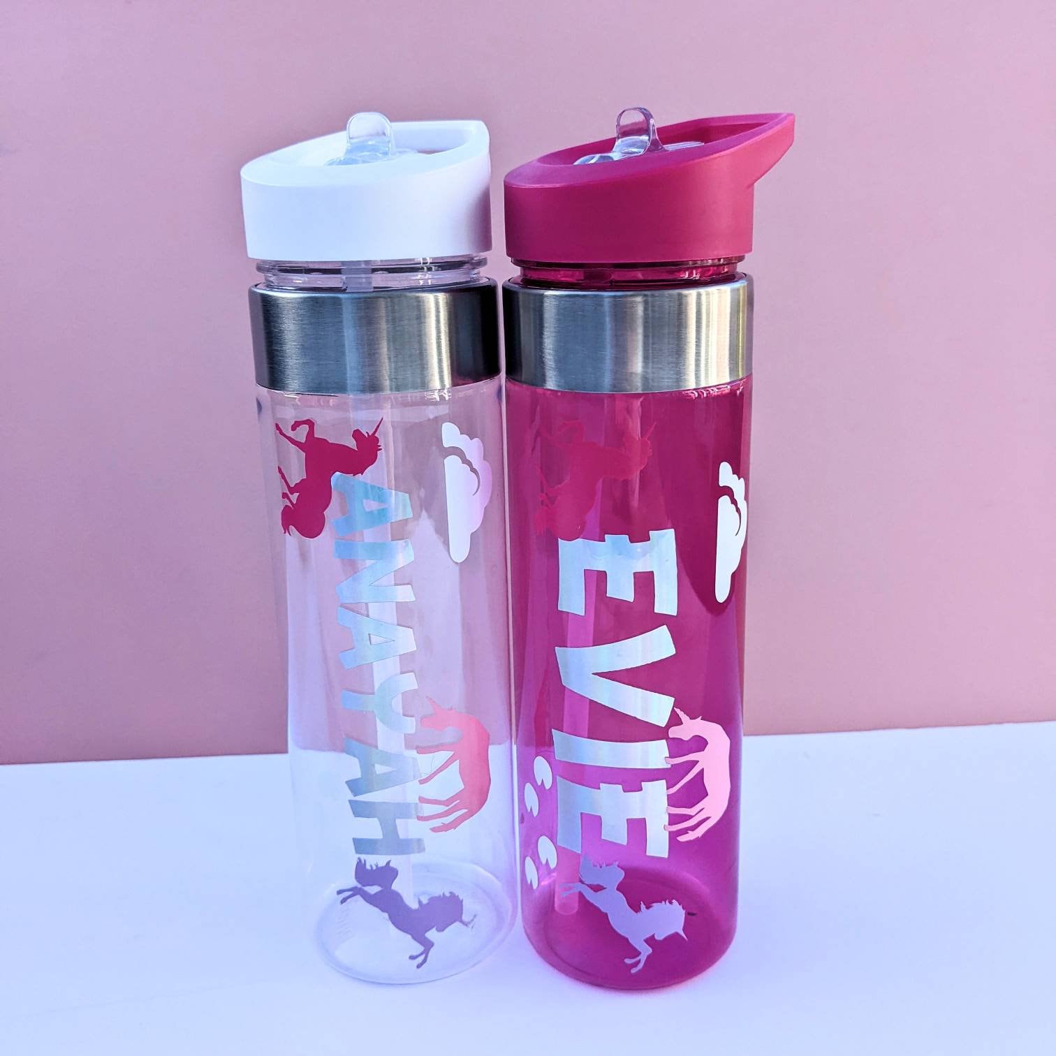 Personalised Unicorn Water Bottle | Kids Water Bottle | Back to School | Unicorn Lover Gift | Children's Drinks Bottle | Unicorn Fan