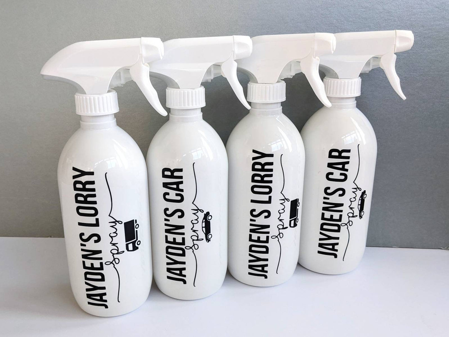 Personalised Car Cleaning Spray Bottle | Cleaning Supplies | Organisation | Car Care | New Driver | Cleaning Bottles | Personalised labels