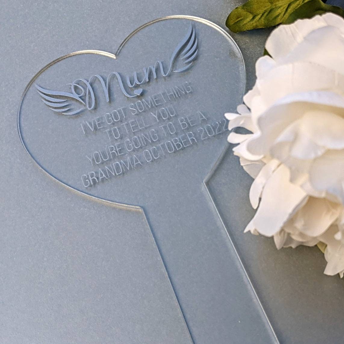 Personalised Heart Grave Marker | Memorial Rememberance Plaque | Memory Gift | RIP | In Loving Memory | Memorial |  Loved one | Condolence