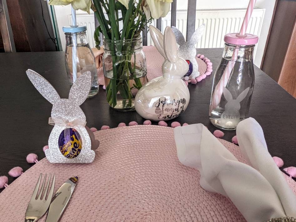 Bunny Egg Holder | Creme Egg Holder | Bunny Baby Shower Favour | Peter Rabbit Party Gift | Table Setting | Bunny / Rabbit Theme Party