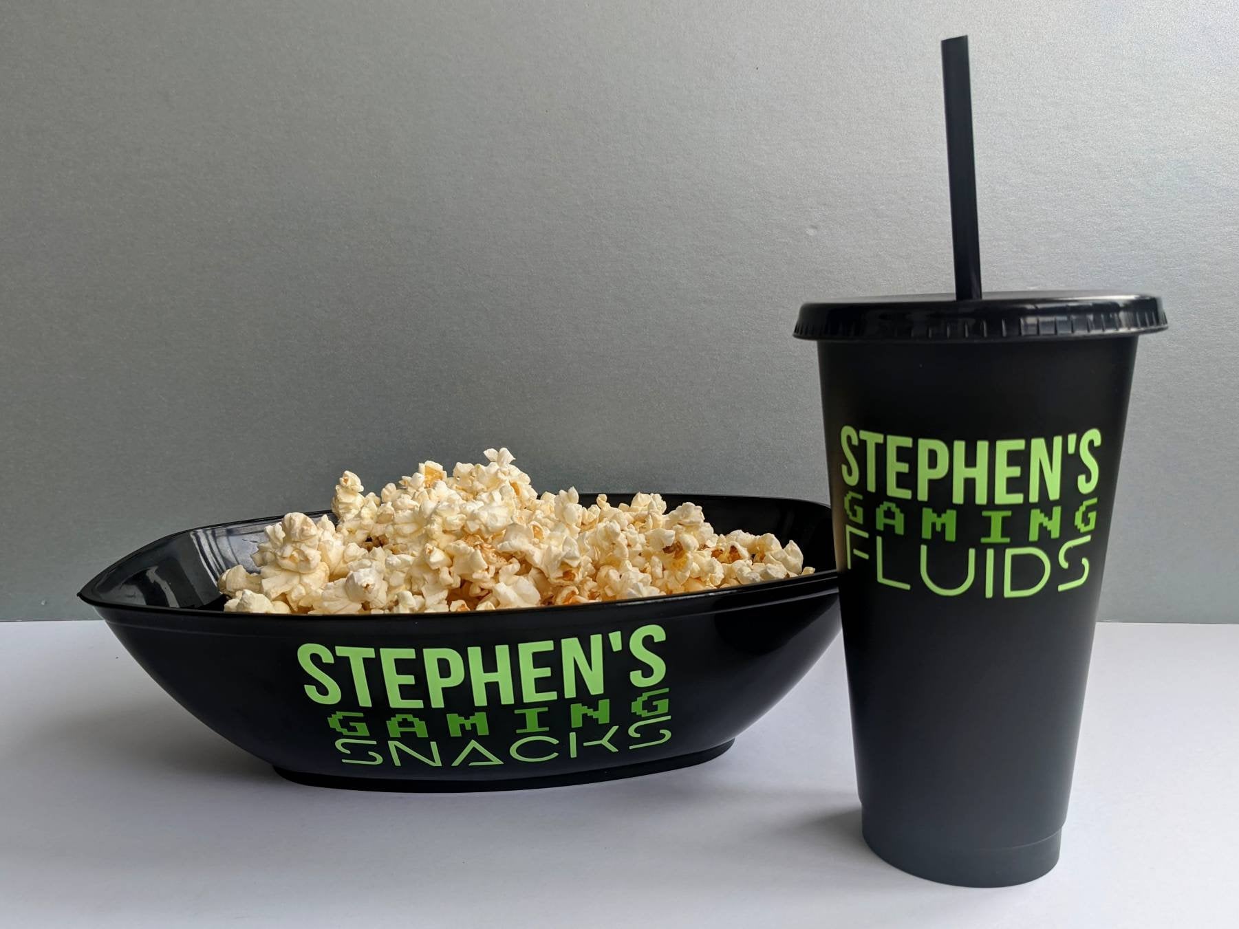 Personalised Gaming Snack Pot  and Drinks Cup | Gaming Accessories| Xbox / PlayStation | Gamer Gift | Video Game Lover | Son Brother Husband