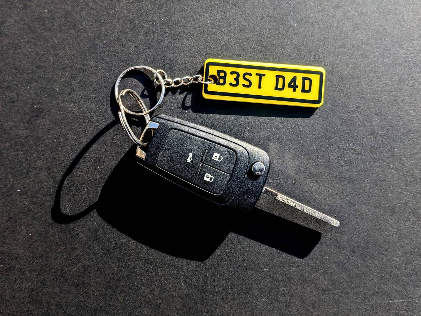 Personalised Number Plate Keyring | Custom License Plate Keychain | Car Lover / New Driver Gift | Brother Dad Husband Gift | Father's Day