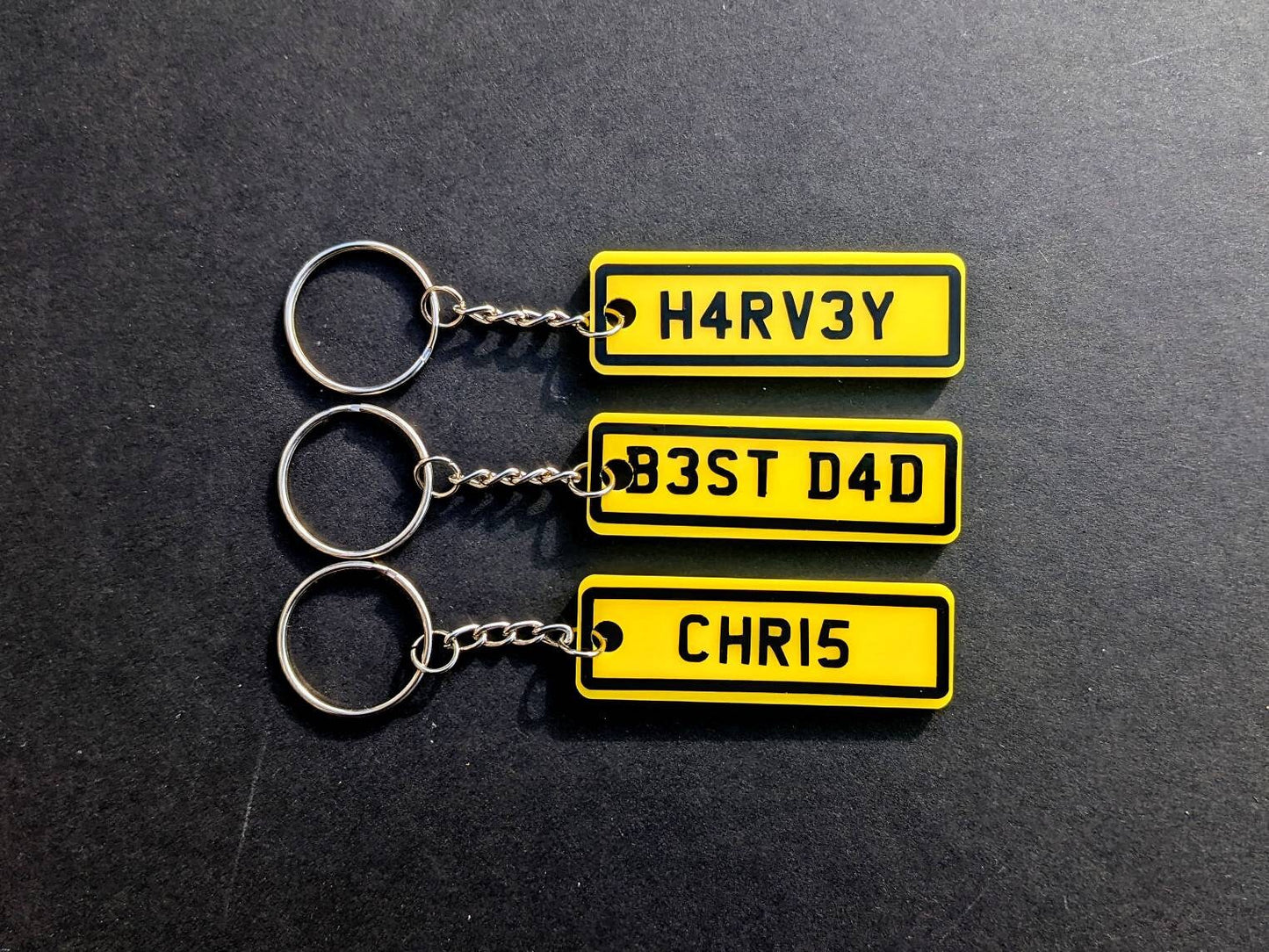 Personalised Number Plate Keyring | Custom License Plate Keychain | Car Lover / New Driver Gift | Brother Dad Husband Gift | Father's Day