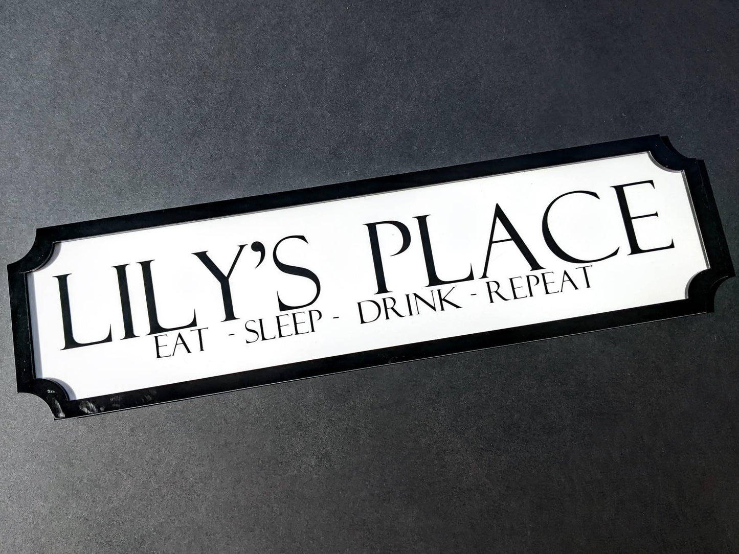 Personalised Railroad Sign Plaque | Custom Street Sign | Any Wording & Colour | Family / Couples Personalised Gift | Garden / Hot Tub Sign