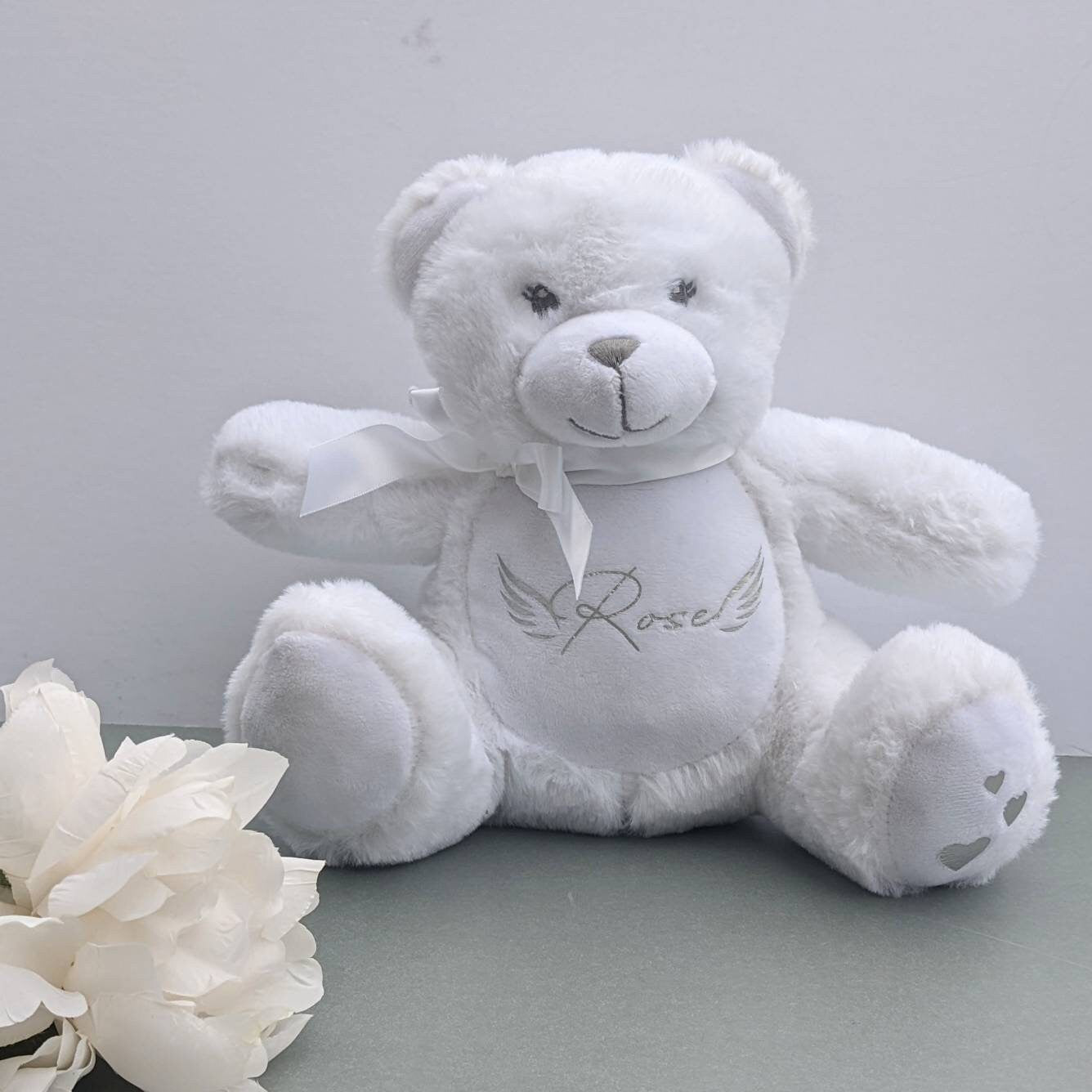 Memorial Baby / Child Teddy Bear | Angel Baby | Born Sleeping | Memory Bear | In loving Memory | Baby Loss Comforter | Child Funeral