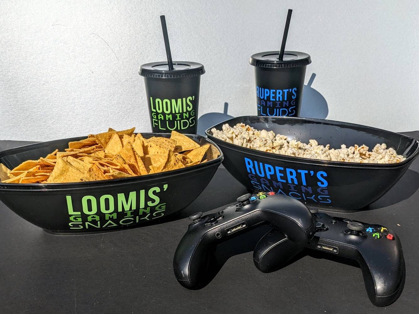 Personalised Gaming Snack Pot  and Drinks Cup | Gaming Accessories| Xbox / PlayStation | Gamer Gift | Video Game Lover | Son Brother Husband