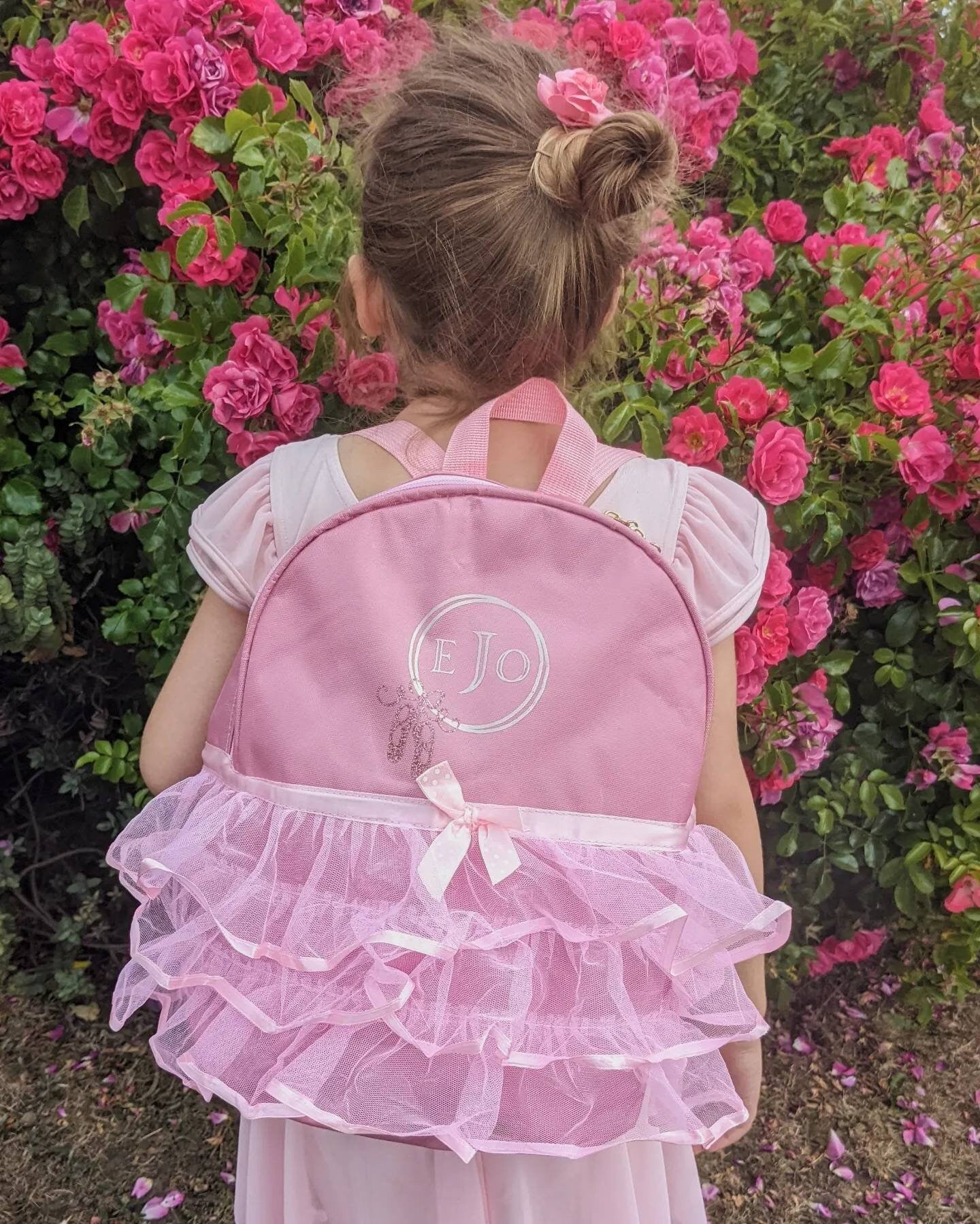 Personalised Ballet Bag | Dance Class Backpack | Baby Ballet | Pink Tutu Bag | Add monogram or name | Ballet Shoes | Ballet Costume