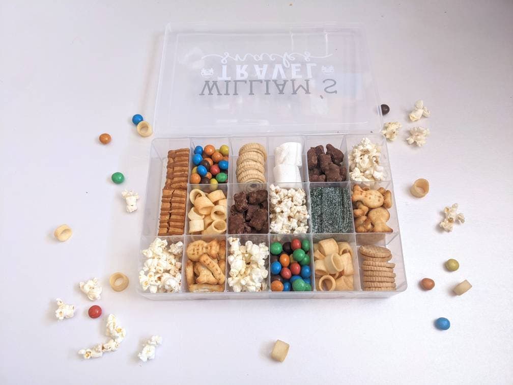 Fast Delivery to your doorstep Personalised Travel Snacks Box