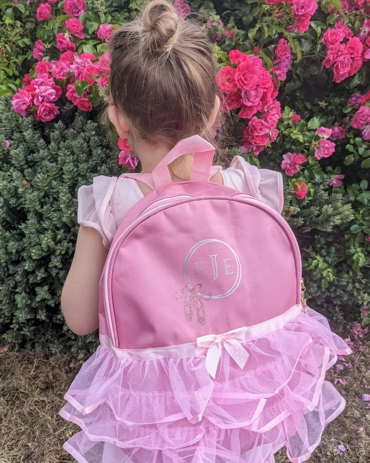 Personalised Ballet Bag | Dance Class Backpack | Baby Ballet | Pink Tutu Bag | Add monogram or name | Ballet Shoes | Ballet Costume