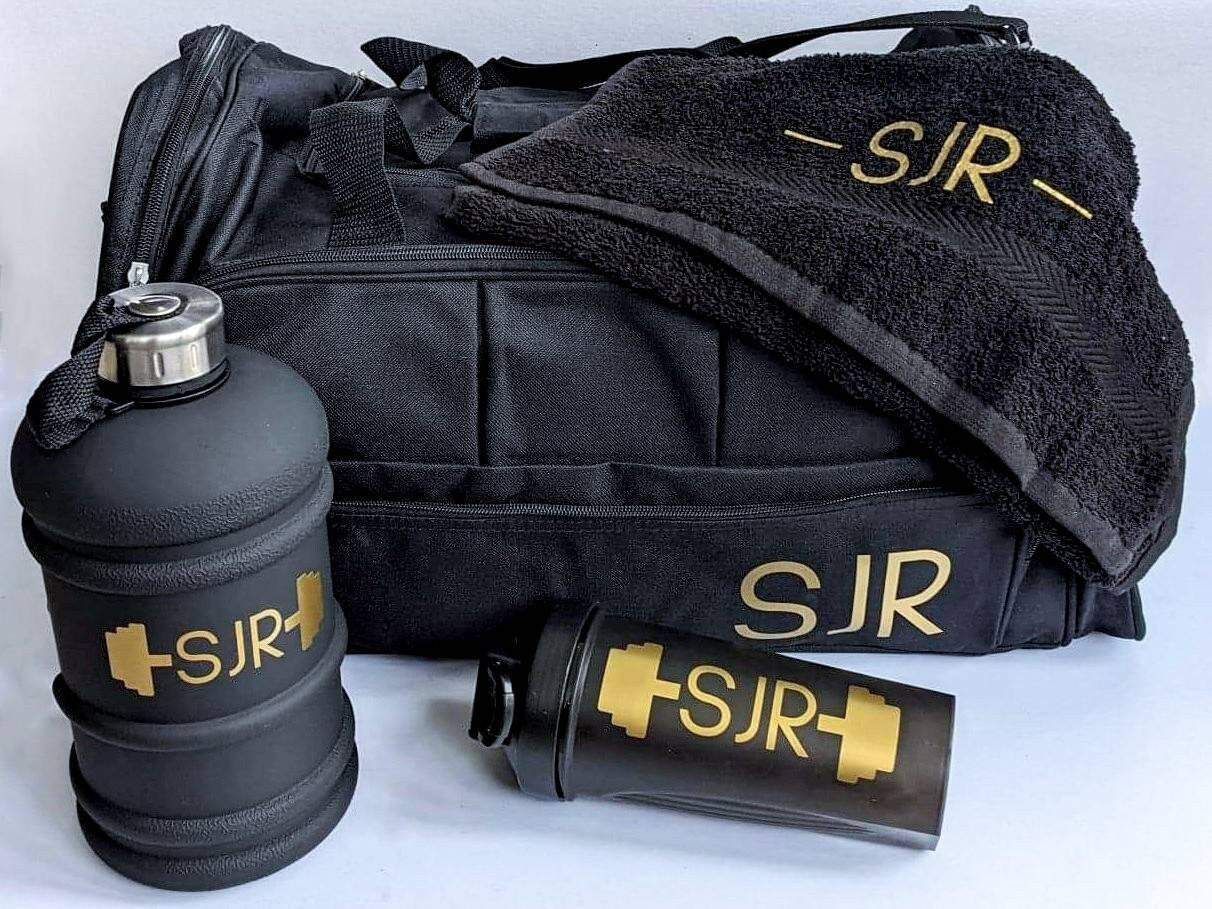 Personalised Men's Gym Bag | New Year's Resolution | Gym Goer Gift | Custom Wording | Sports / Fitness Bag | Gym Kit | Weekend Bag