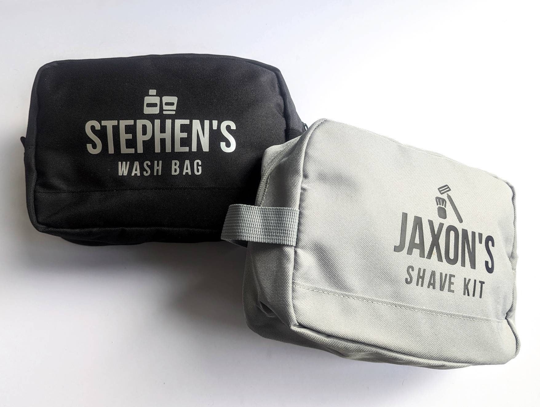 Personalised Wah Bag Shave Kit | Mens Toiletry Bag | Father's Day Gift | Male Grooming | Travel | 100% Recycled Material - Eco Friendly