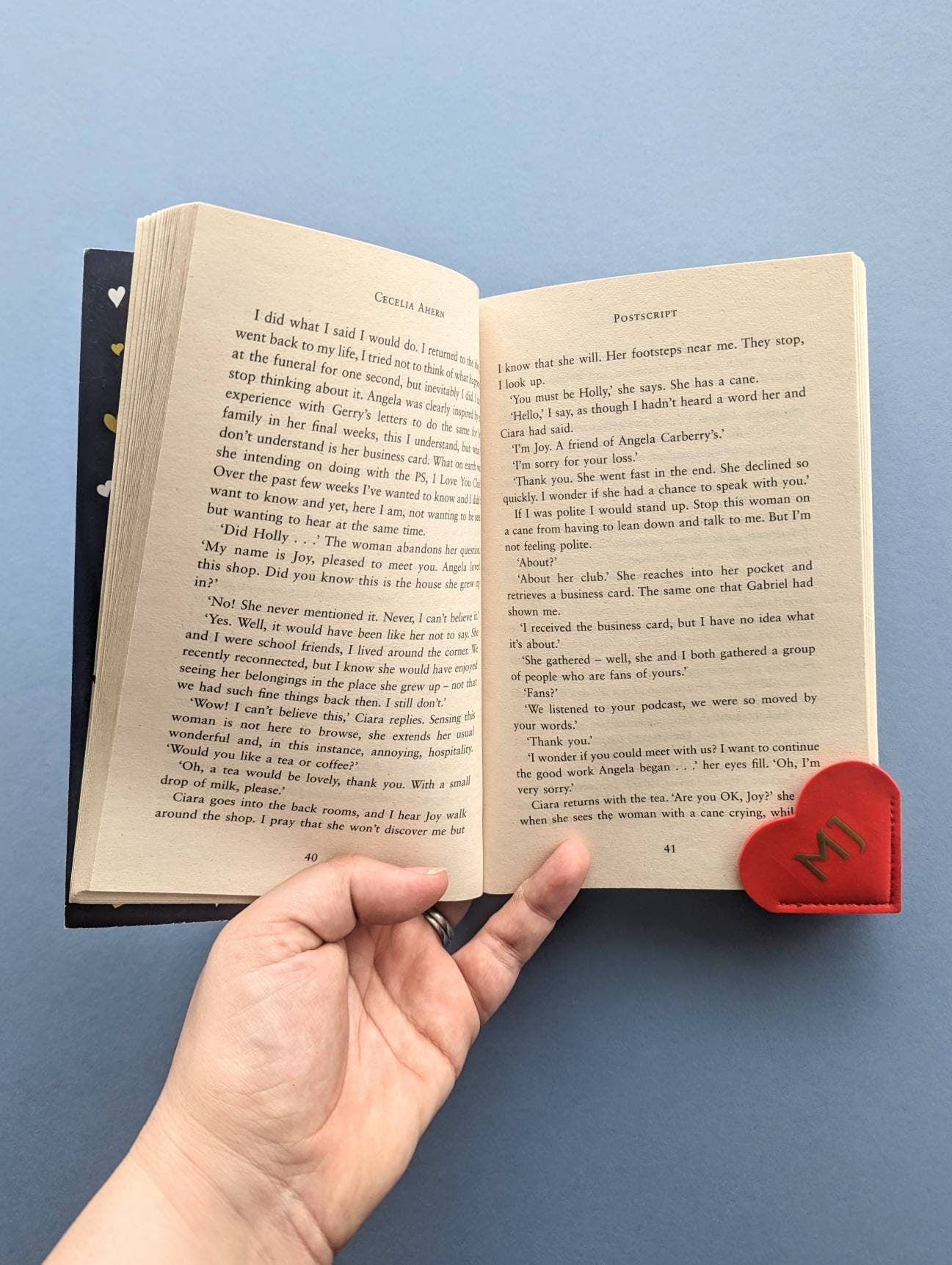 Personalised Heart Bookmark | Book Lover Gift | PU Leather Monogram | Corner Bookmark | Reading Gift | Leather Anniversary 3rd | Valentine's