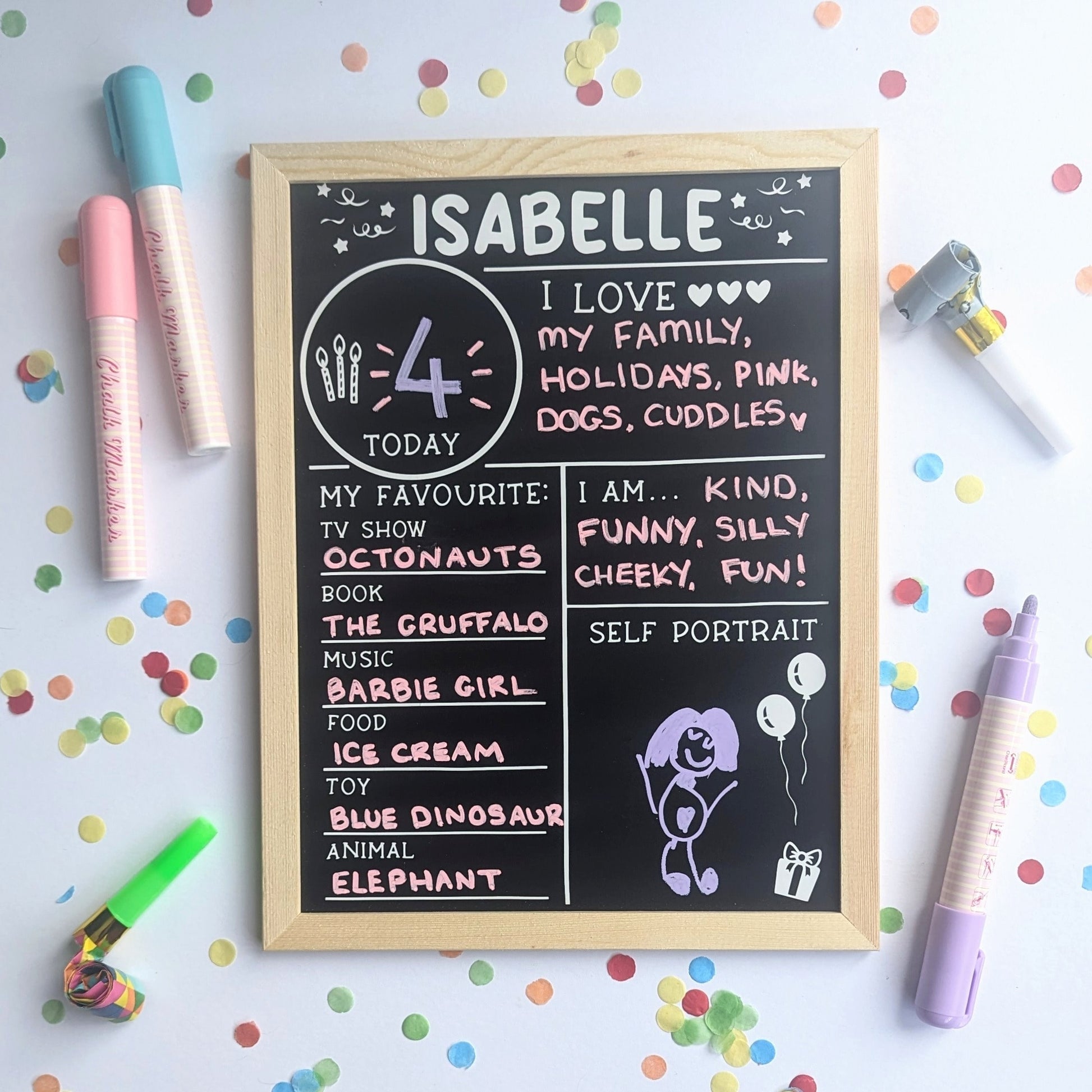 Personalised First Day of School Board | Back to School Chalkboard | First Day of Nursery | First Day Sign Board