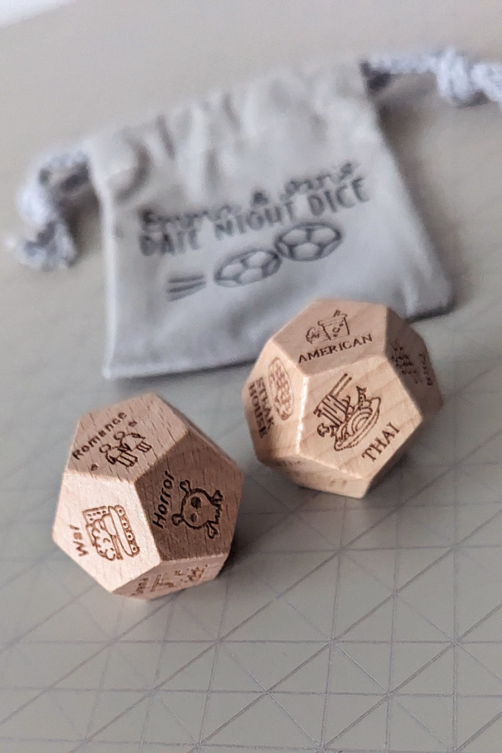 Personalised Date Night Decision Dice | Film, Movie / Cinema Lover Couples Gift | Takeway and Movie Dice | Netflix Addict | Movie Night