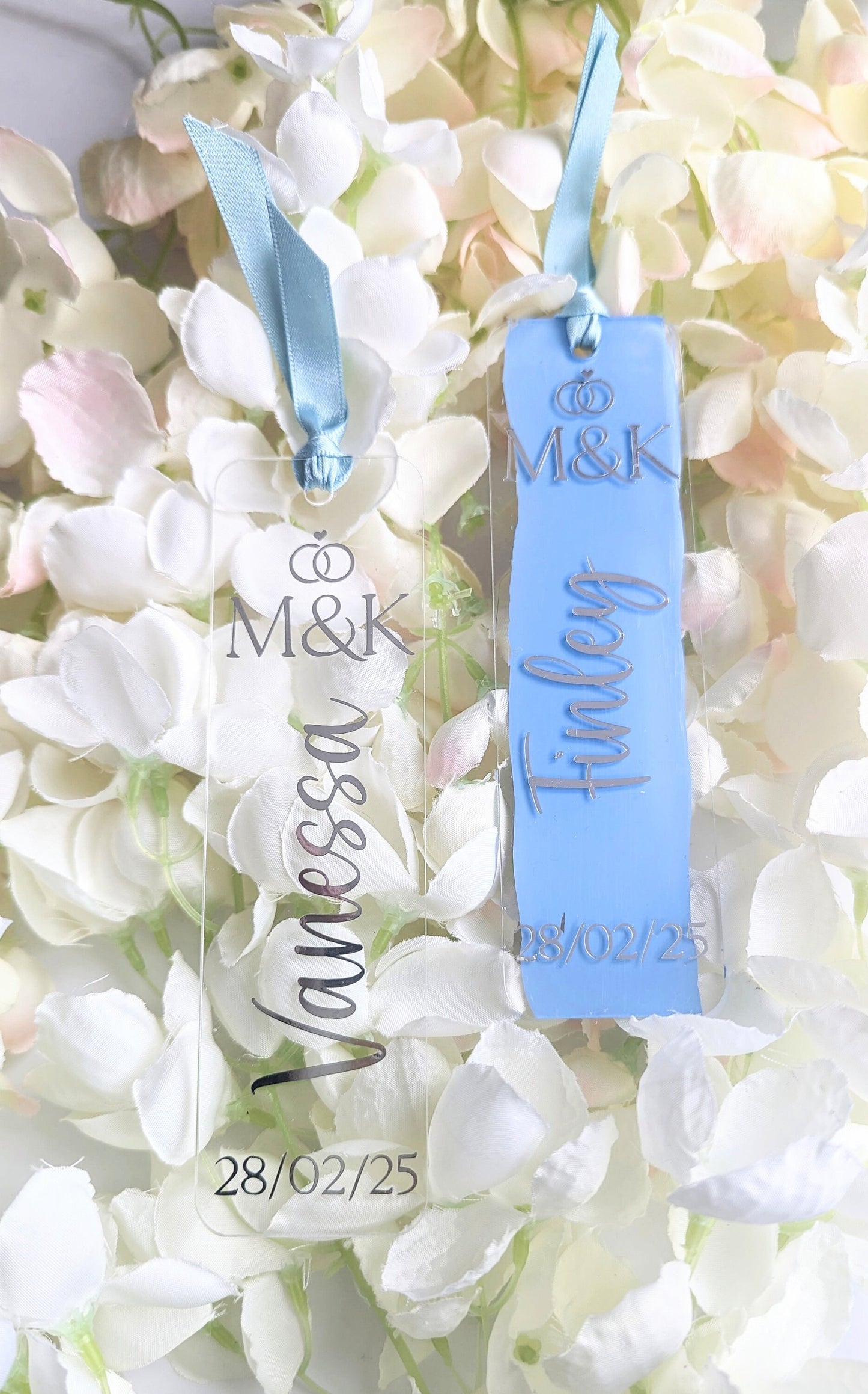 Personalised Bookmark Wedding Favours | Wedding Place Settings | Acrylic Bookmark Placename | Table Setting Party Favour Gift | Book Lover